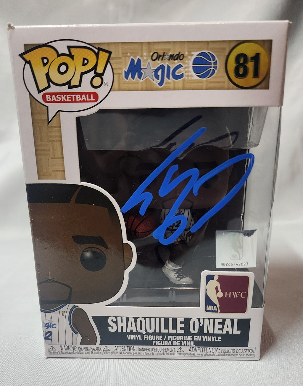 Pop Basketball Orlando Magic Shaquille O'Neal #81 Signed
