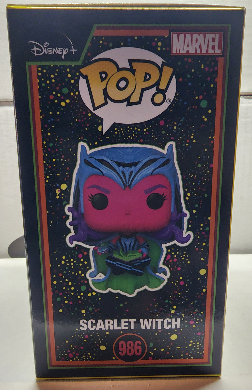 POP MARVEL WANDAVISION SCARLET WITCH #986 BLACKLIGHT VINYL FIGURE