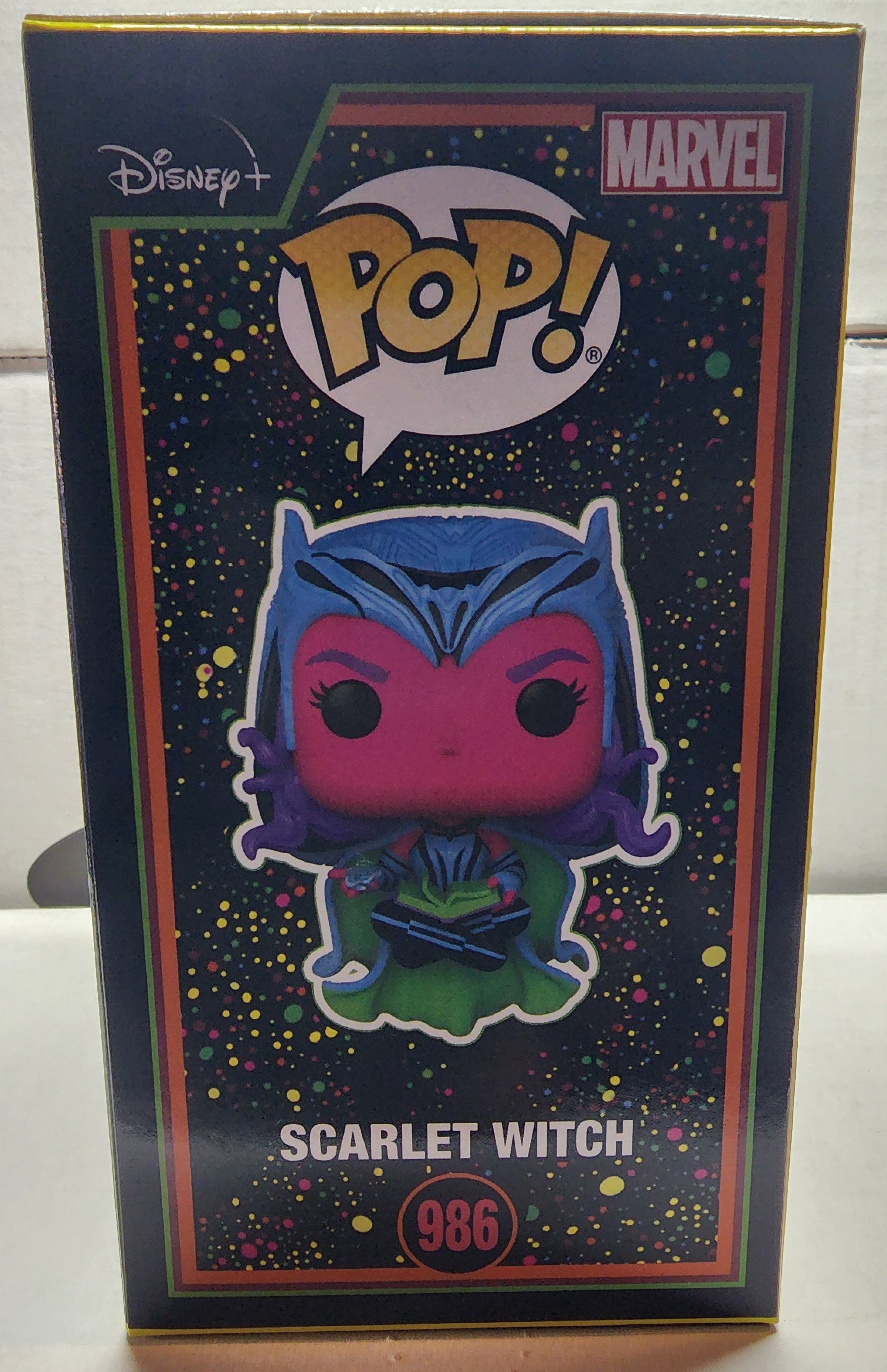 POP MARVEL WANDAVISION SCARLET WITCH #986 BLACKLIGHT VINYL FIGURE