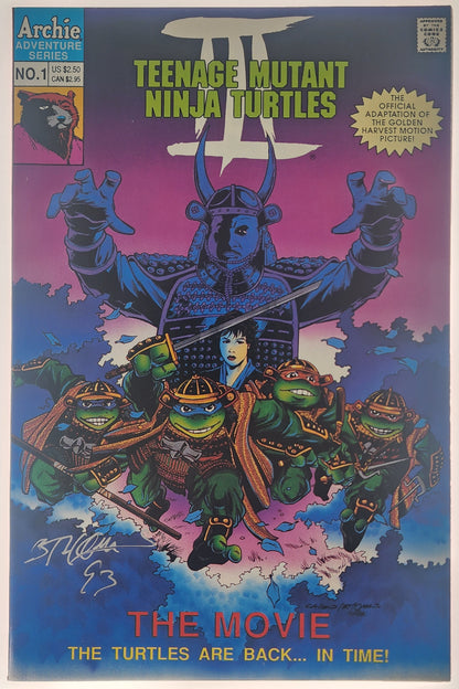 TEENAGE MUTANT NINJA TURTLES 3 #1 (1993) SIGNED