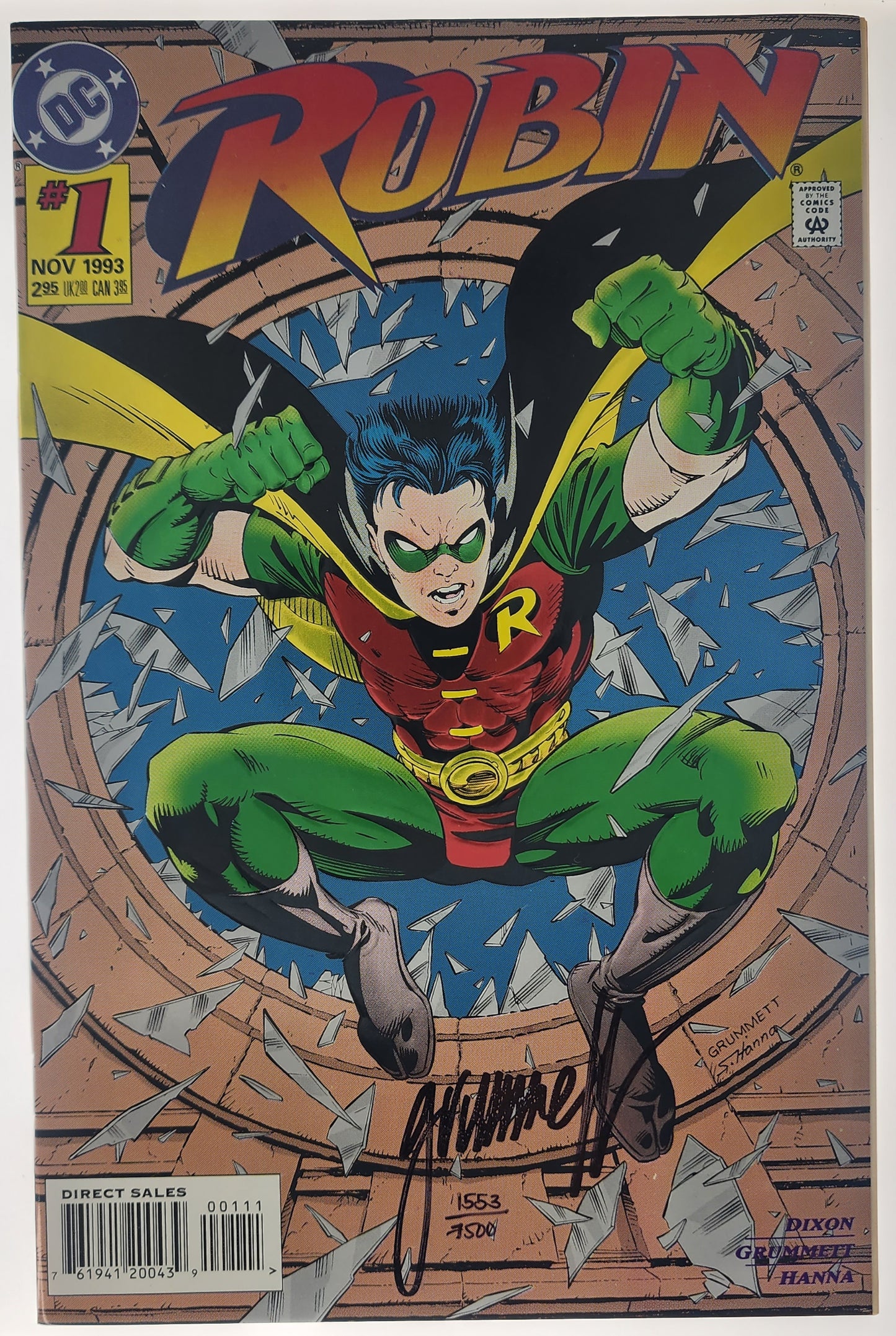 ROBIN #1 (1993) SIGNED