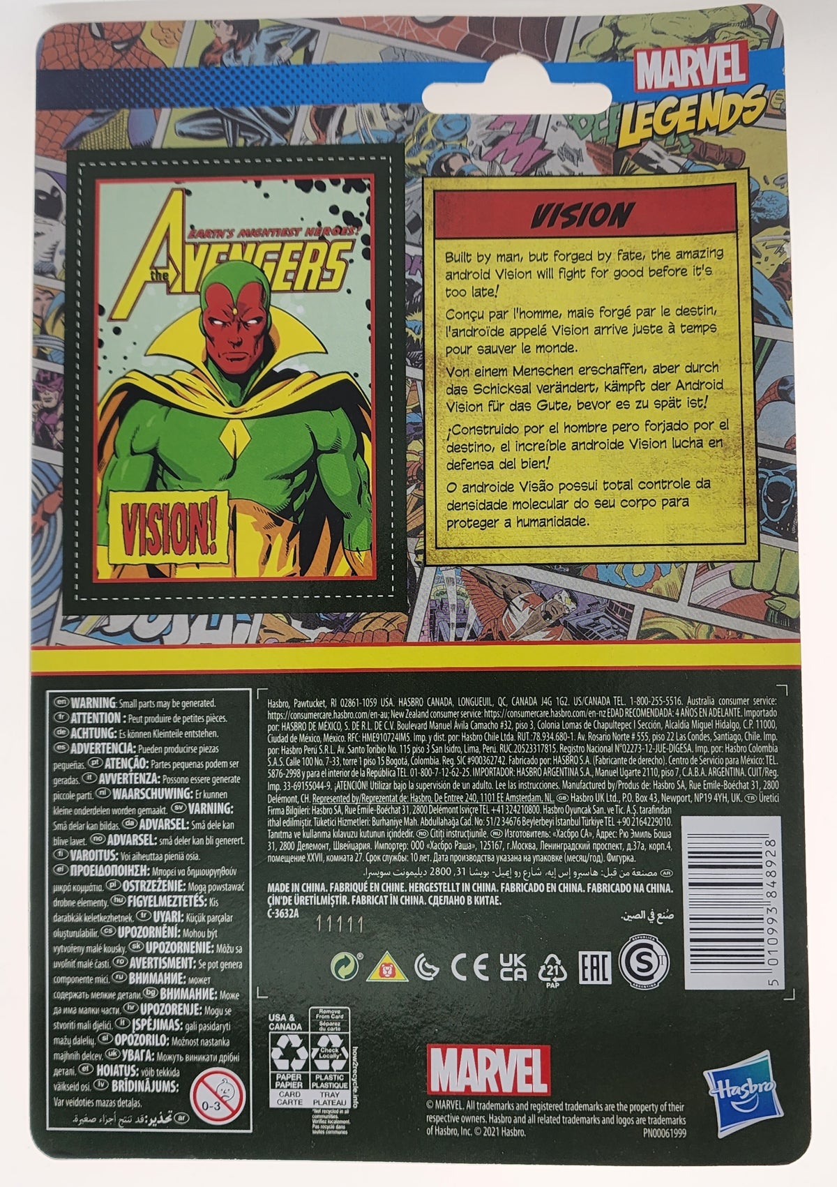 MARVEL LEGENDS RETRO VISION 3 3/4
